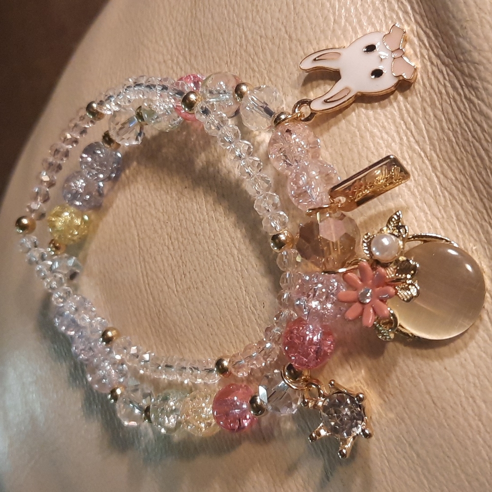 Gypsy Sun handmade White Rabbit Hand made Bracelet